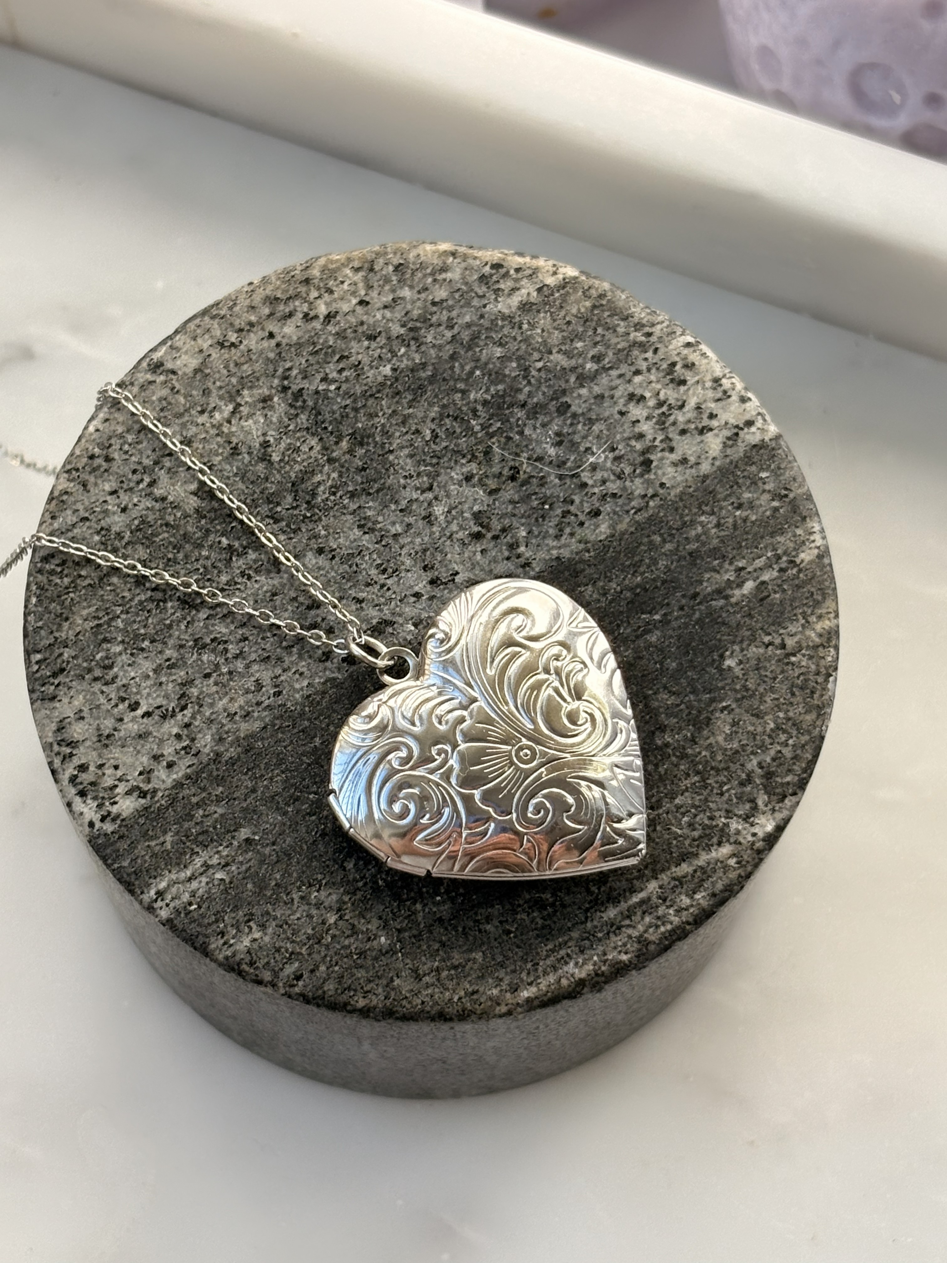 Amulet Heart Spell Silver
